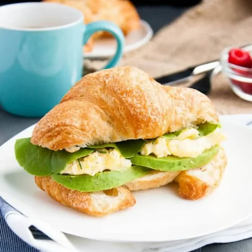 Avocado Egg and Cheese Croissant